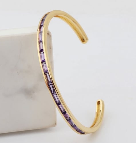 18k gold plated bangle