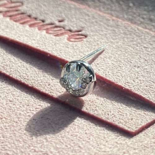 1pc Sterling silver stud