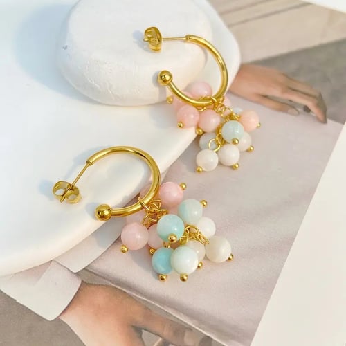 Cotton candy earrings