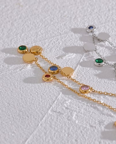 Stainless steel anklet