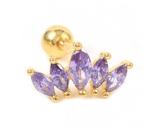 1pc Sterling silver stud