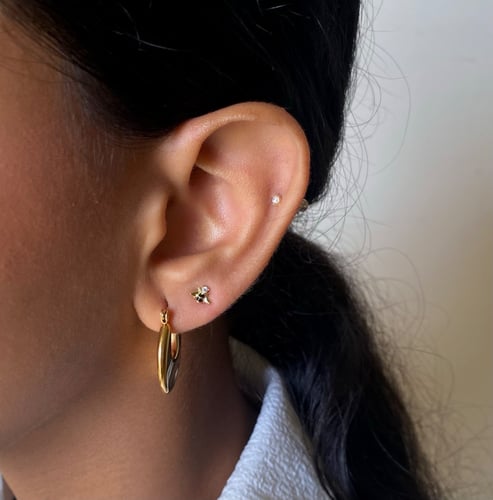 1pc Sterling silver stud