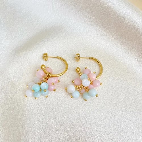 Cotton candy earrings