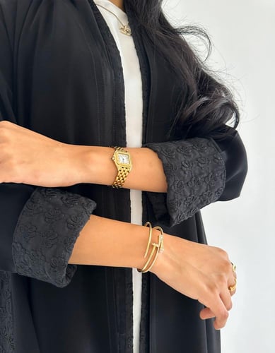 كريب ملكي مع لنن هندي اسود كلوش