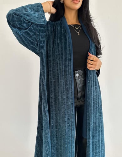 مخمل مع شيفون مكسر نص كلوش