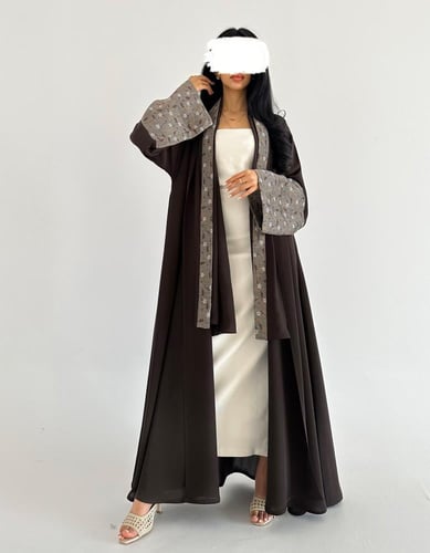 كريب خفيف كلوش مع لنن في الاكمام