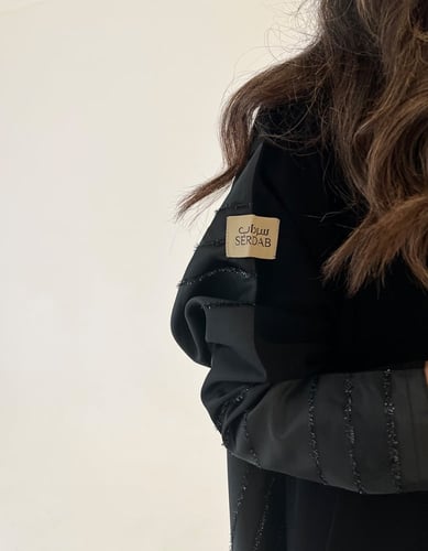 عباية كريب ملكي وتفته مخطط زري لمعه