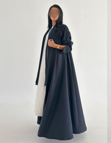 تفته من الخلف مع كريب خفيف بفتحة اكمام قصة كلوش كح...