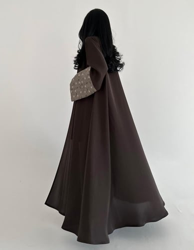 كريب خفيف كلوش مع لنن في الاكمام