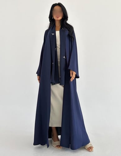 كريب بارد كلوش اكمام كلوش طرحة مطرزه