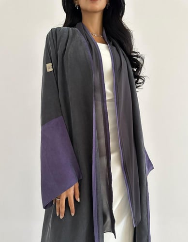 كريب بودرة ياباني كلوش رمادي وموف