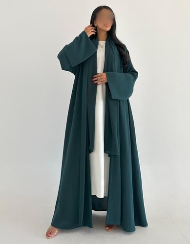 كريب خفيف تركواز عمليه نص كلوش