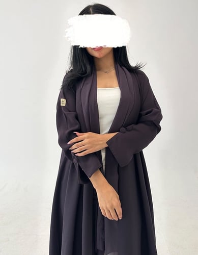 عباية كلوش كريب بفتحة