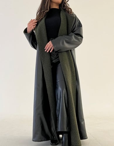 عباية فروه تو فيس صوف خروف وجلد