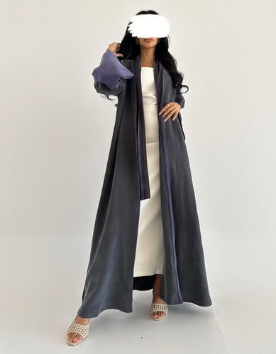 كريب بودرة ياباني كلوش رمادي وموف