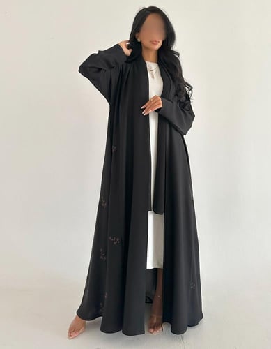 كريب نواعم مطرز كلوش عملي