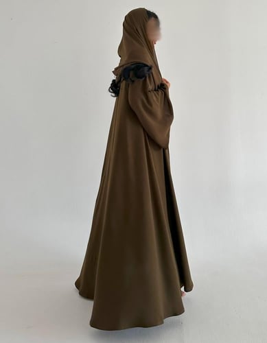 كريب ياباني عملي كلوش اكمام كلوش