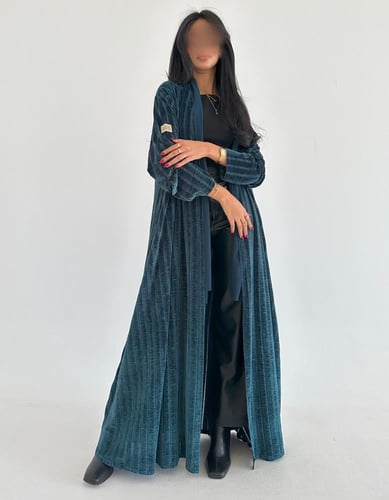 مخمل مع شيفون مكسر نص كلوش