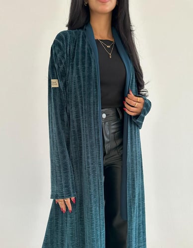 مخمل مع شيفون مكسر نص كلوش