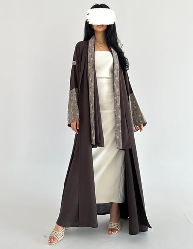 كريب خفيف كلوش مع لنن في الاكمام