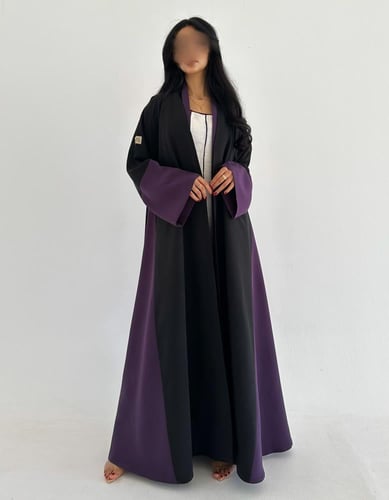 كريب ياباني كلوش اسود وموف