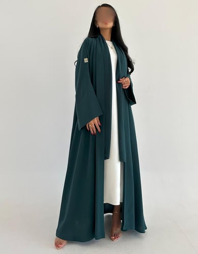 كريب خفيف تركواز عمليه نص كلوش