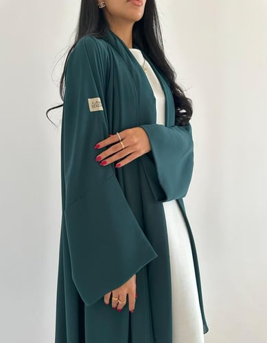 كريب خفيف تركواز عمليه نص كلوش