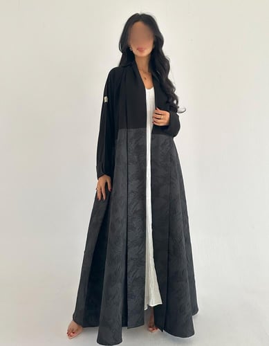 كريب ملكي اسود مع تفته جاكار كلوش