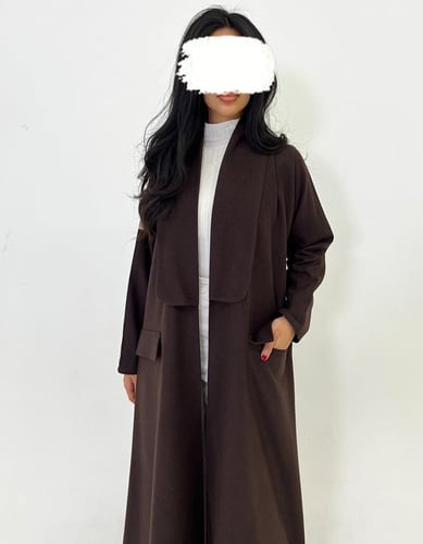 عبايه شتويه جوخ كلوش بجيوب