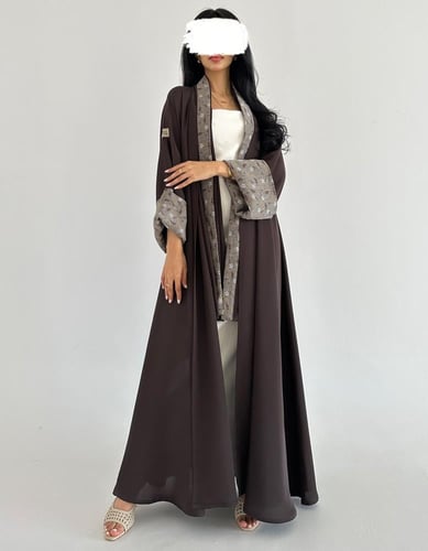 كريب خفيف كلوش مع لنن في الاكمام