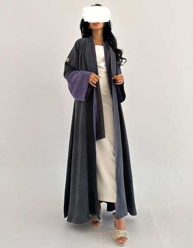 كريب بودرة ياباني كلوش رمادي وموف