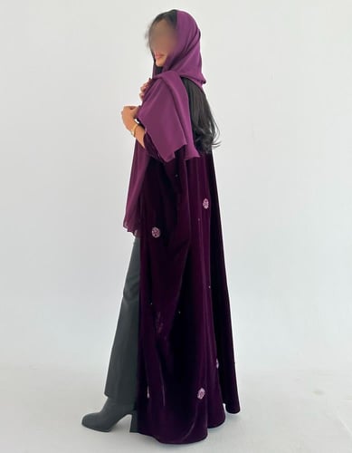 مخمل مطرز يدوي ربع بشت