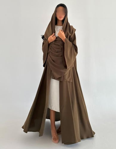 كريب ياباني عملي كلوش اكمام كلوش