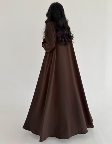 كريب صفطة من الامام كلوش اكمام ضيقة