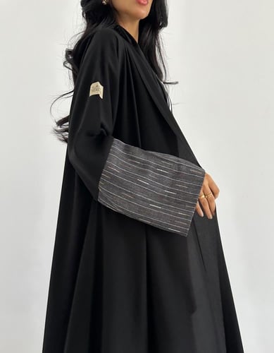 كريب خفيف كلوش اكمام لنن طبيعي خفيف