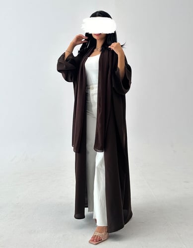 عباية كريب ربع بشت والأكمام واسعة