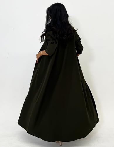 عباية كريب قصة جاكيت