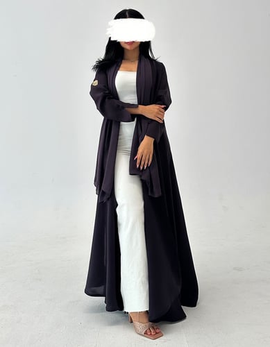 عباية كلوش كريب بفتحة