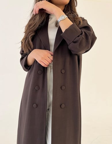 عباية جاكيت رسمي بني