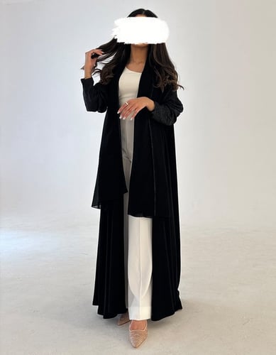 عباية كلوش ملكي و الاكمام جاكار مورد