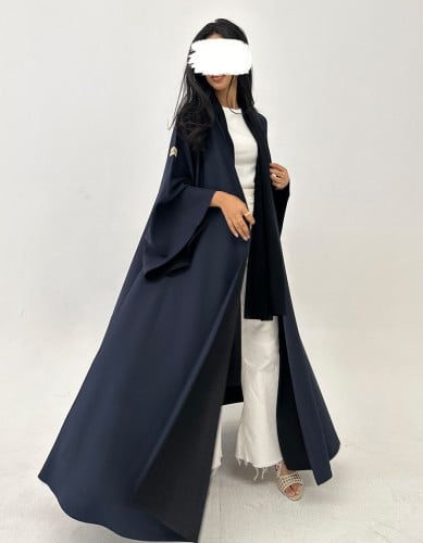 توفيس كريب كحلي وأسود قصة كلوش أكمام كلوش