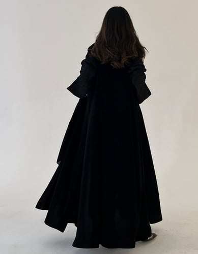 عباية ملكي كلوش والاكمام تفته بفتحه