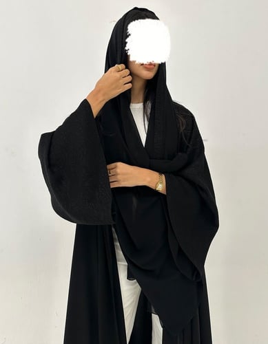 كريب كلوش واكمام لمعه كلوش