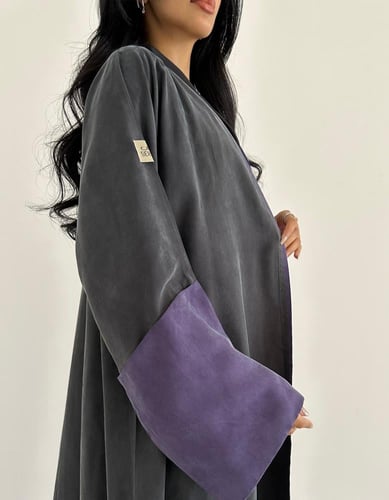 كريب بودرة ياباني كلوش رمادي وموف