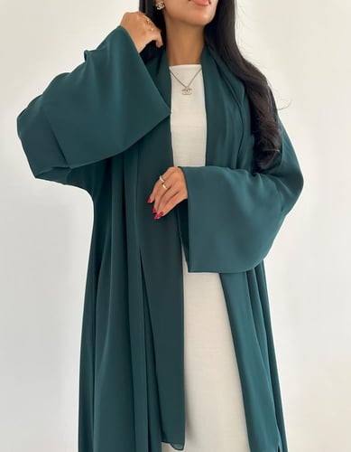 كريب خفيف تركواز عمليه نص كلوش