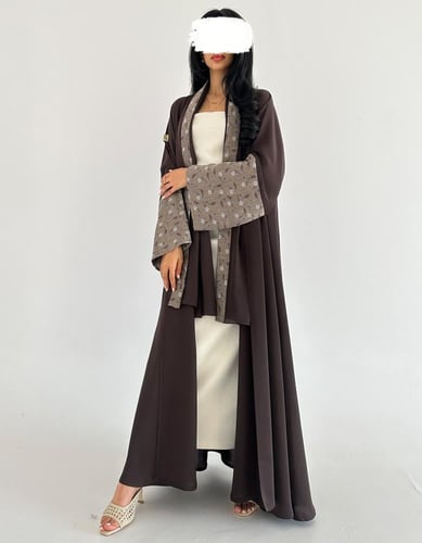 كريب خفيف كلوش مع لنن في الاكمام