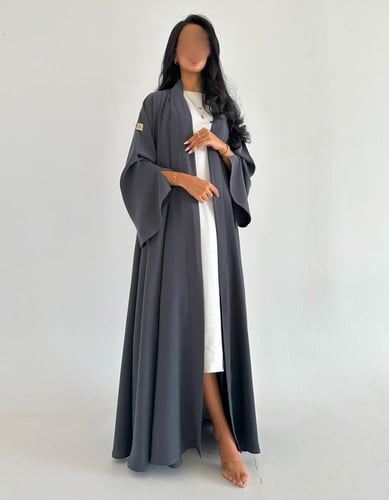 كريب ياباني عملي كلوش اكمام كلوش