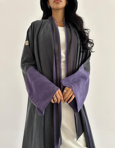 كريب بودرة ياباني كلوش رمادي وموف