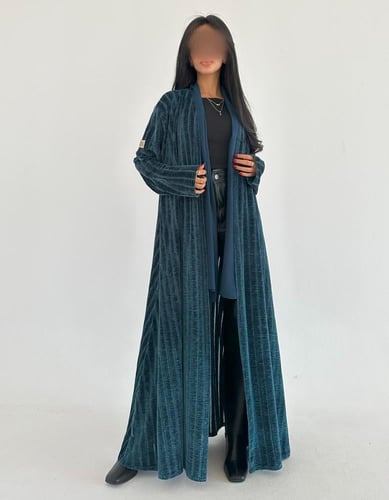 مخمل مع شيفون مكسر نص كلوش