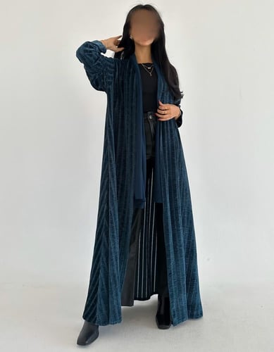 مخمل مع شيفون مكسر نص كلوش